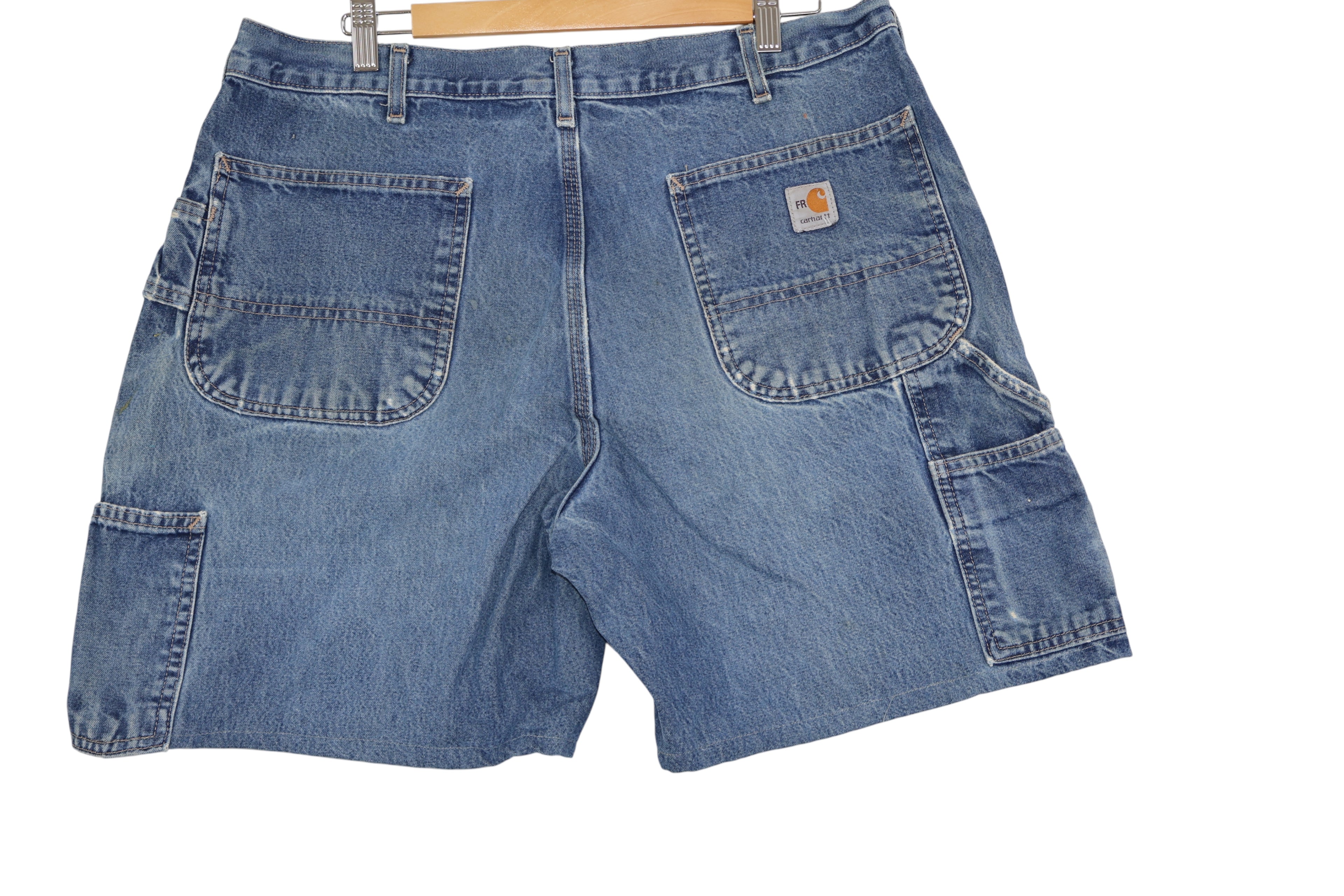 Vintage Carhartt Denim Carpenter Shorts (Size 34)